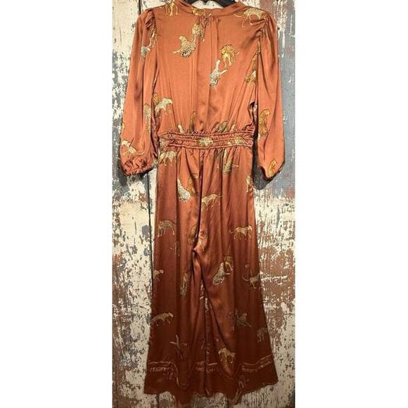 Umgee Brown Leopard Print Jumpsuit - Picture 8 of 10